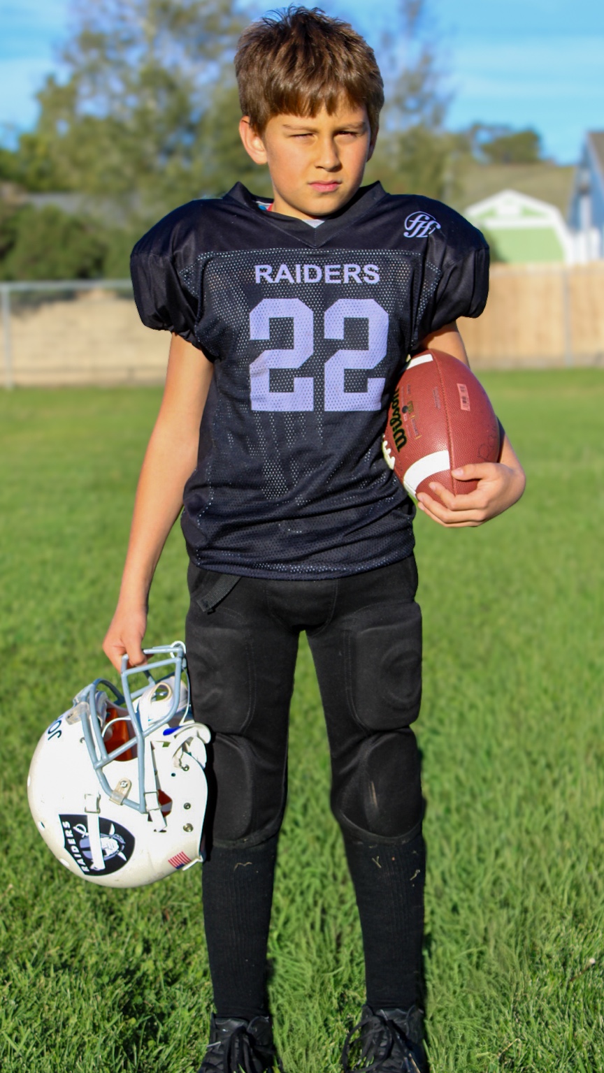 Football player portrait
