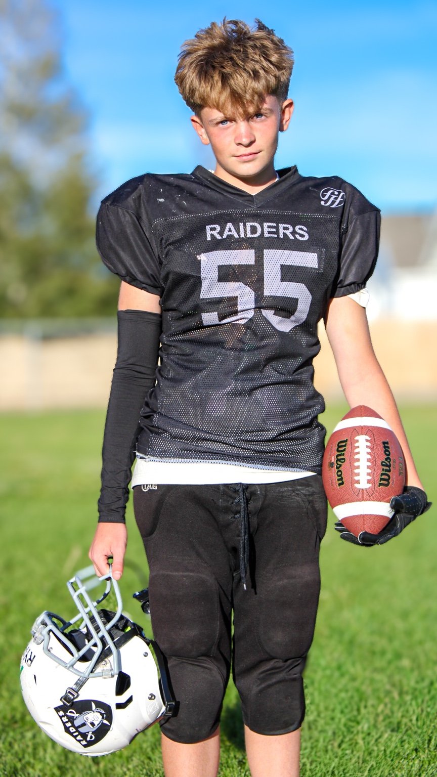 Raiders football portrait
